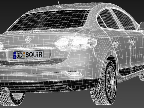 Renault Fluence 2013 3D 모델
