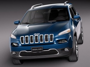 Jeep Cherokee Limited 2014 3D Модель