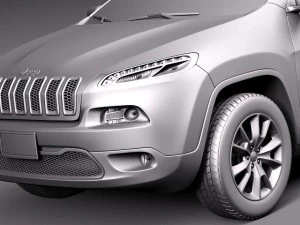 Jeep Cherokee Limited 2014 3D Model