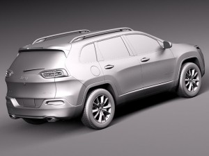 Jeep Cherokee Limited 2014 3D Модель