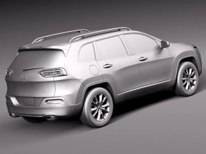 Jeep Cherokee Limited 2014 3D Model