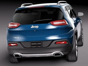 Jeep Cherokee Limited 2014 3D Model