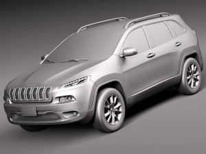 Jeep Cherokee Limited 2014 3D Модель
