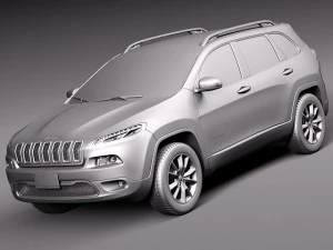 Jeep Cherokee Limited 2014 3D Model