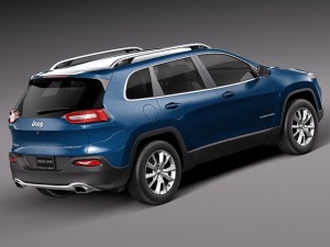 Jeep Cherokee Limited 2014 3D Модель