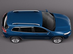 Jeep Cherokee Limited 2014 3D Модель