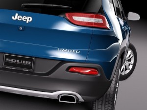 Jeep Cherokee Limited 2014 3D Модель