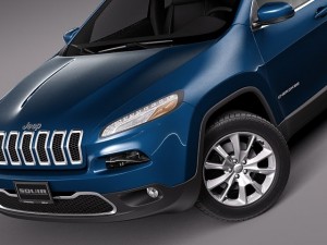 Jeep Cherokee Limited 2014 3D Модель