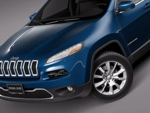 Jeep Cherokee Limited 2014 3D Model