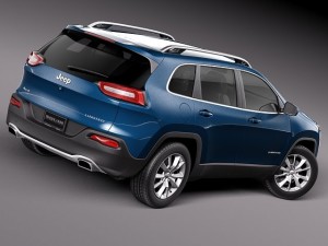 Jeep Cherokee Limited 2014 3D Модель