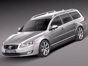 Volvo V70 2014 3D Model