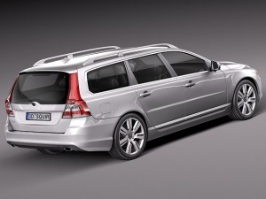 Volvo V70 2014 3D Model