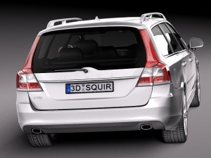 Volvo V70 2014 3D Model