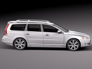 Volvo V70 2014 3D Model