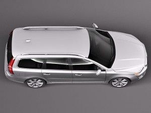 Volvo V70 2014 3D Model