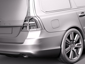 Volvo V70 2014 3D Model