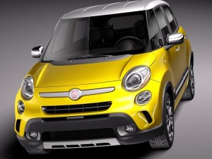 Fiat 500L Trekking 2014 Model 3D