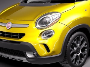 Fiat 500L Trekking 2014 Model 3D