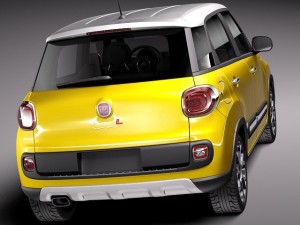 Fiat 500L Trekking 2014 Model 3D