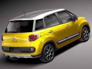 Fiat 500L Trekking 2014 Model 3D
