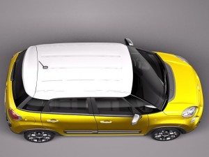 Fiat 500L Trekking 2014 Model 3D