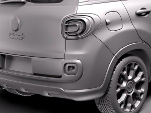 Fiat 500L Trekking 2014 Model 3D