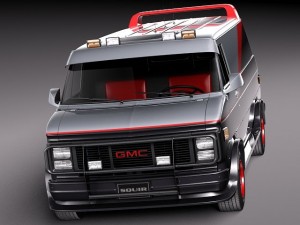 GMC Vandura Ateam 3D Model