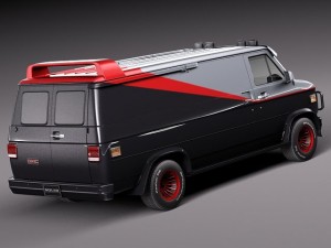 GMC Vandura Ateam 3D Model