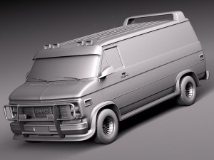 GMC Vandura Ateam 3D Model