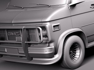 GMC Vandura Ateam 3D Model