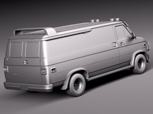 GMC Vandura Ateam 3D Model