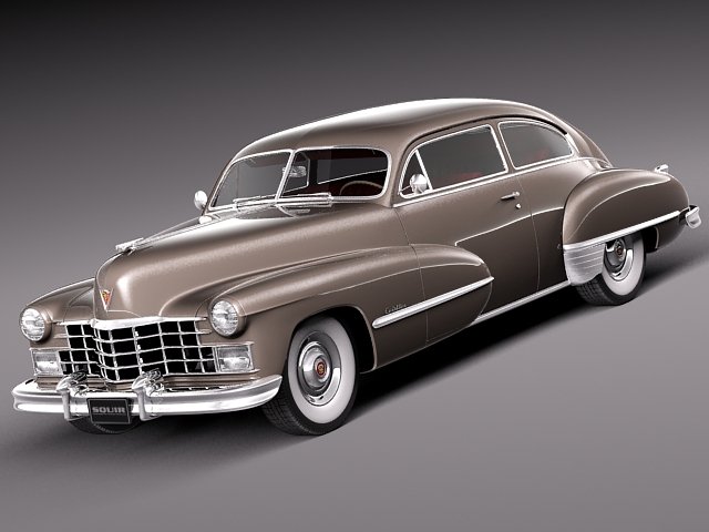 Cadillac Series 62 Sedanette 1946 3D Model .c4d .max .obj .3ds .fbx .stl .blend 
