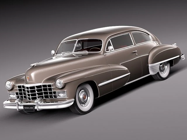 Cadillac Series 62 Sedanette 1946 3D Model .c4d .max .obj .3ds .fbx .stl .blend 