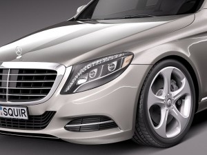 Mercedes-Benz S-class 2014 3D Model