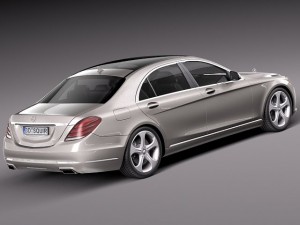 Mercedes-Benz S-class 2014 3D Model