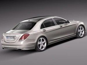 Mercedes-Benz S-class 2014 3D Model