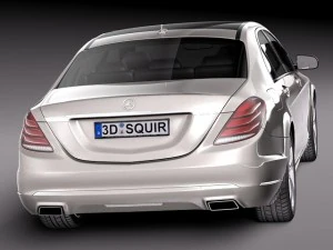 Mercedes-Benz S-class 2014 3D Model