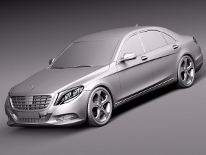Mercedes-Benz S-class 2014 3D Model