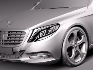Mercedes-Benz S-class 2014 3D Model