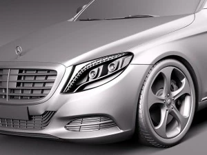 Mercedes-Benz S-class 2014 3D Model