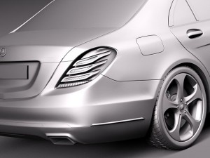 Mercedes-Benz S-class 2014 3D Model