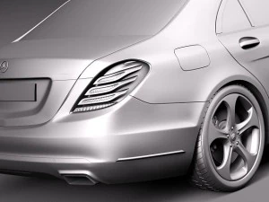 Mercedes-Benz S-class 2014 3D Model