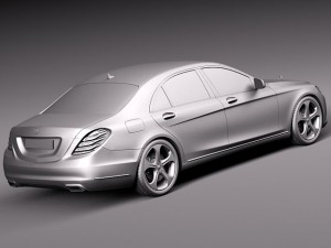 Mercedes-Benz S-class 2014 3D Model