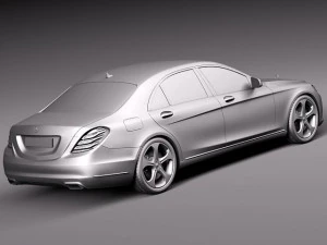 Mercedes-Benz S-class 2014 3D Model