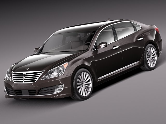 Hyundai Equus 2014 Model 3D .c4d .max .obj .3ds .fbx .stl .blend 