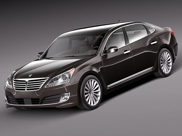 Hyundai Equus 2014 3D Model .c4d .max .obj .3ds .fbx .stl .blend