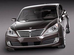 Hyundai Equus 2014 3D Model