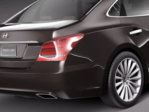 Hyundai Equus 2014 3D Model