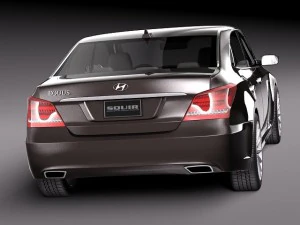 Hyundai Equus 2014 3D Model