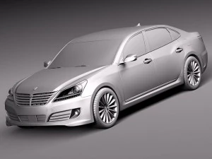 Hyundai Equus 2014 3D Model